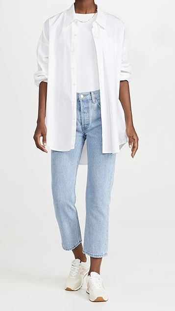 Still Here Black And White Tate Crop Jeans - Image 4