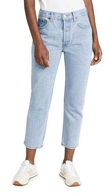 Still Here Black And White Tate Crop Jeans - Image 6