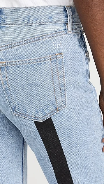 Still Here Black And White Tate Crop Jeans - Image 5