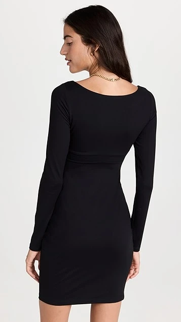 Susana Monaco Reverse Sweetheart Long Sleeve Dress - Image 2