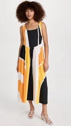 SWF Scoop Neck Midi Dress