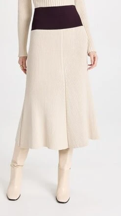 Tory Burch Ribbed Knit Skirt