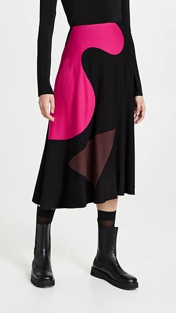 Tory Burch Colorblock Knit Skirt