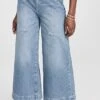 Triarchy Ms. Ava Cloud Stitch High Rise Barrel Leg Jeans
