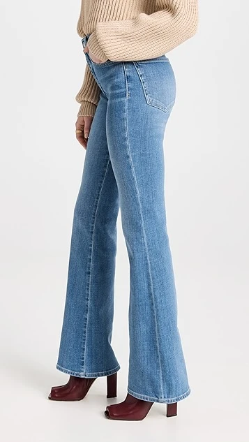 Veronica Beard Jean Beverly High Rise Skinny Flare Jeans - Image 3