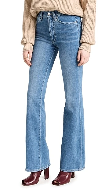 Veronica Beard Jean Beverly High Rise Skinny Flare Jeans - Image 6
