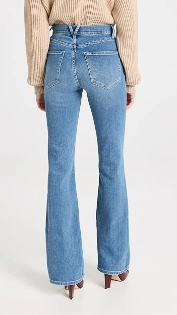 Veronica Beard Jean Beverly High Rise Skinny Flare Jeans - Image 2