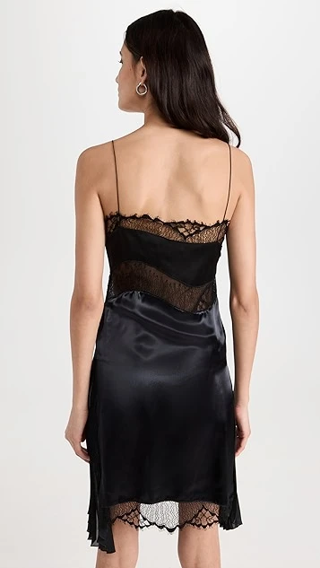 Victoria Beckham Mini Lace Intarsia Cami Dress - Image 3