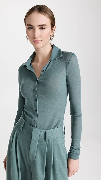 Vince Long Sleeve Polo - Image 7