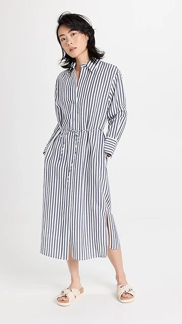 Vince Coast Stripe Shirt Dress