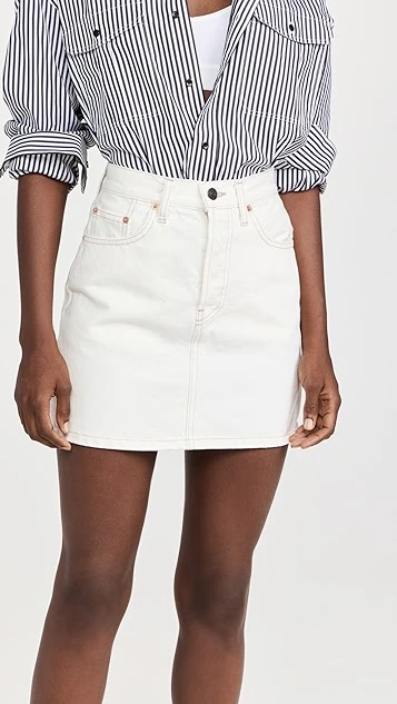 WARDROBE.NYC Denim Mini Skirt - Image 7