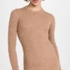 WARDROBE.NYC Ribbed Long Sleeve Mini Dress