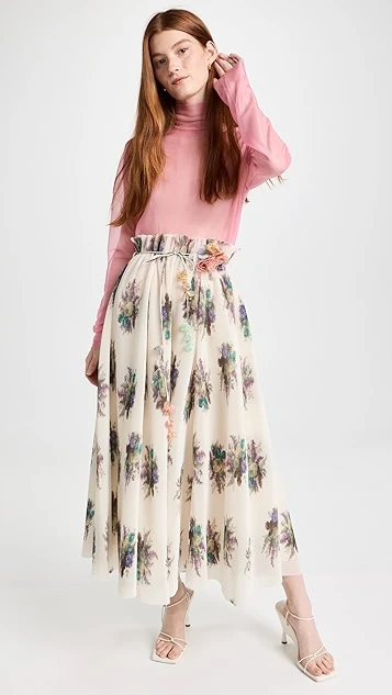 Zimmermann Pleated Midi Skirt - Image 4
