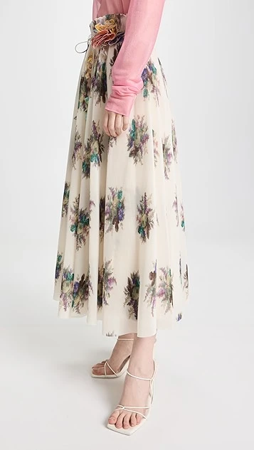 Zimmermann Pleated Midi Skirt - Image 3
