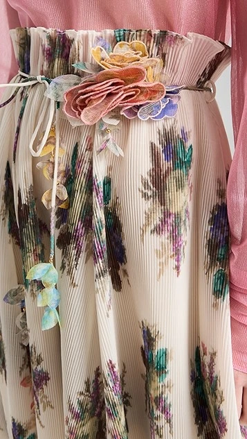 Zimmermann Pleated Midi Skirt - Image 5