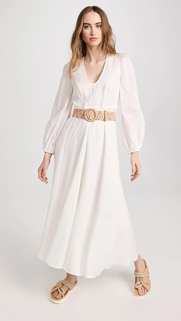 Zimmermann Cira Plunge Long Dress