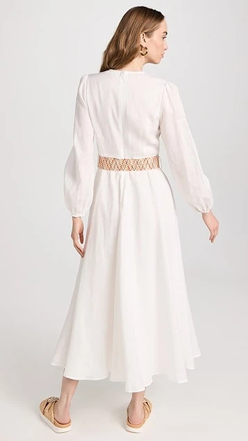 Zimmermann Cira Plunge Long Dress - Image 2