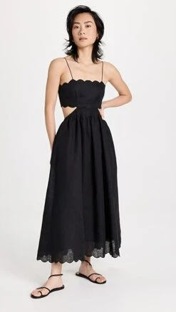 Zimmermann Cira Scallop Midi Dress